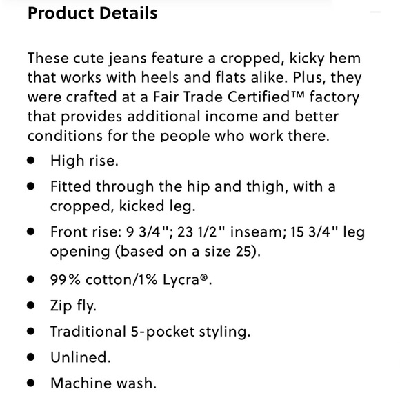 J.Crew JCREW 10" BILLIE Demi-Boot Crop Jeans #BK657 size 27P WINDSURF LIGHT-WASH - Picture 9 of 12